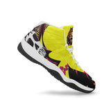 SS Rasta/Magenta Spade Basketball Shoe