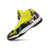 SS Rasta/Magenta Spade Basketball Shoe