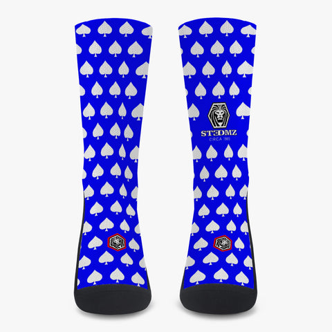 Stedmz Aces Blue Reinforced Sports Socks