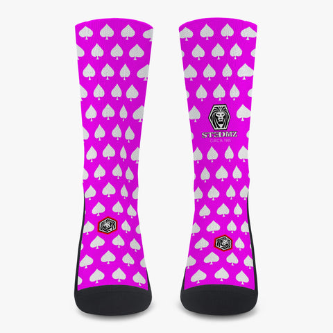 Stedmz Aces Magenta Reinforced Sports Socks