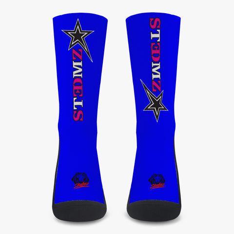 Stedmz Magenta Sparks Blue Reinforced Sports Socks