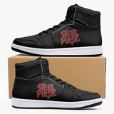 Steel Pulse High Top Black Leather Basketball Shoe