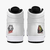 Steel Pulse High Top White Leather Basketball Shoe