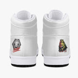 Steel Pulse High Top White Leather Basketball Shoe