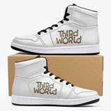 Third World High Top White Leather Basketball Shoe