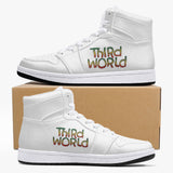 Third World High Top White Leather Basketball Shoe