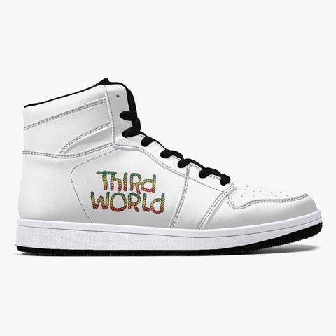 Third World High Top White Leather Basketball Shoe